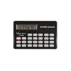 Pocket calculator Vector KAV CH-853 8 digits 83 x 53 mm black
