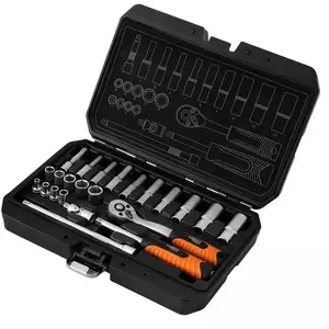 Socket wrench set NEO tools 10-231 1/4" drive, 23-piece, satin finish
