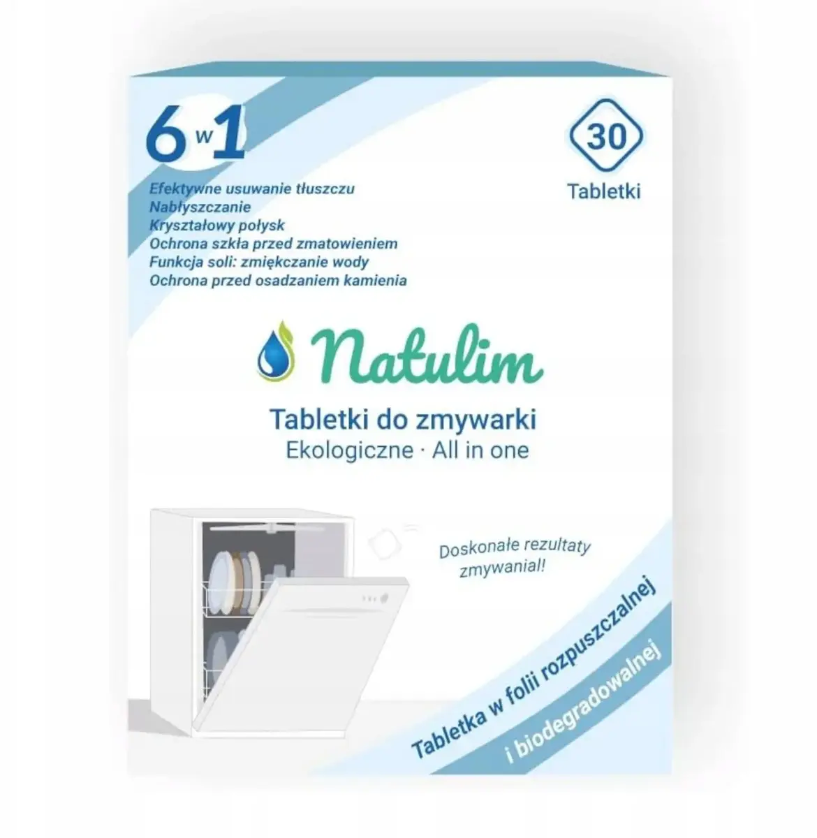 Trauku mazgāšanas tabletes FINISH Natulim Eko