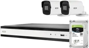 Mini PoE Tube Surveillance System ABUS TVVR36423T with 2 PoE Mini Tube Cameras and Network Recorder