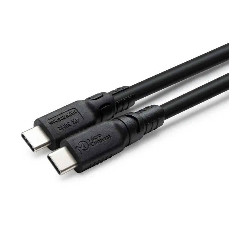 MicroConnect USB-C Cable USB 3.2 Gen 2x2 2m Black Photo 6