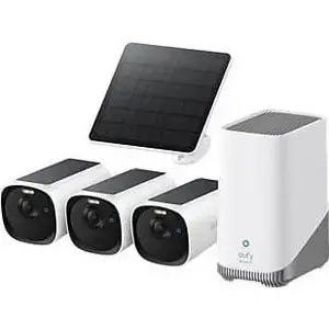 Security camera kit Anker Eufy E40 3-Cam Kit with HomeBase and S380 solar panel
