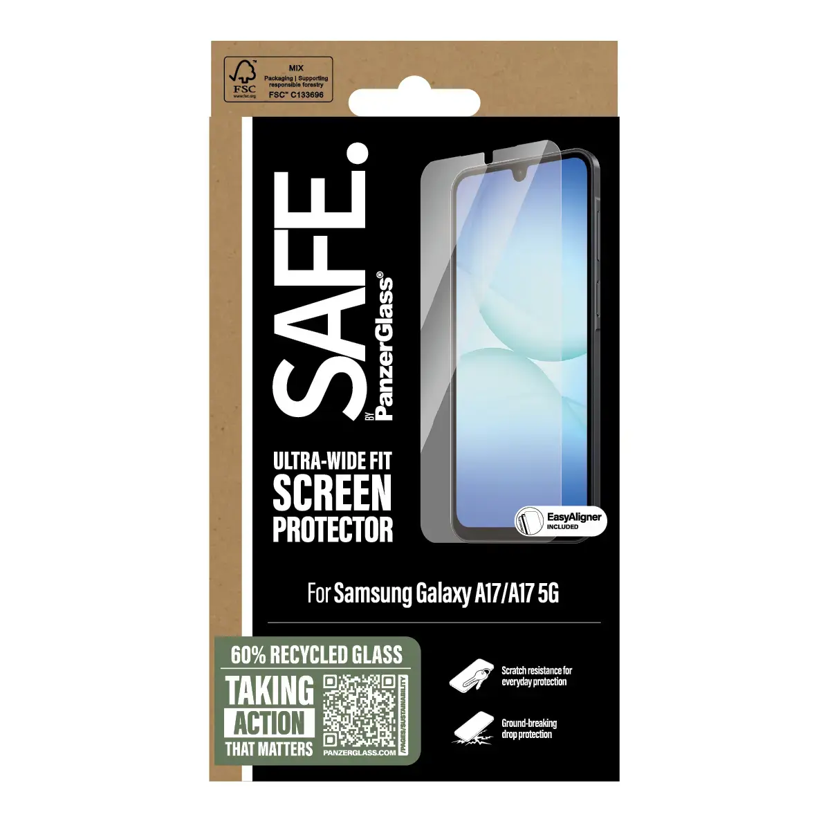 PanzerGlass SAFE. Screen Protector for Samsung Galaxy A17 / A17 5G Photo 3