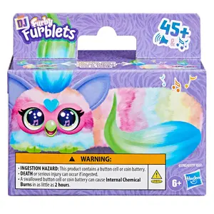 Interaktīva mīkstā rotaļlieta Furby FURBY G1777 — darbina ar baterijām, krāsains dizains