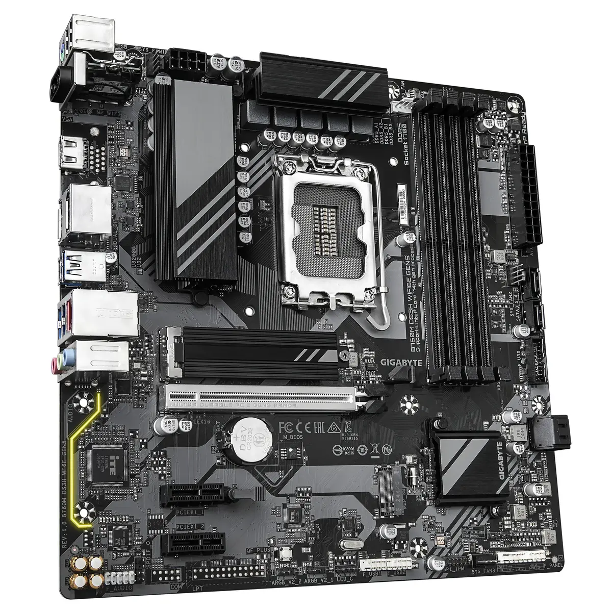 Материнская плата GIGABYTE B760M DS3H WIFI6E Photo 3