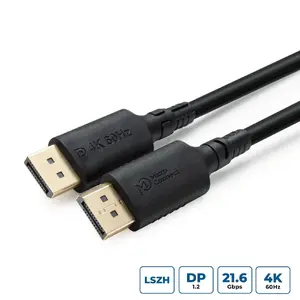 DisplayPort kabelis MicroConnect MC-DP-MMG-100LSZH 4K 1.2, 1,0 m, Low Smoke Zero Halogen