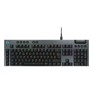 Vadu tastatūra ar mehāniskām pogām Logitech G915 X melna ar RGB apgaismojumu