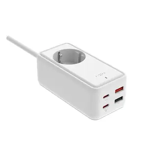 Сетевой удлинитель-адаптер FIXED FIXCS65-1.5-WH с 2× USB-C PD 65W и 2× USB-A