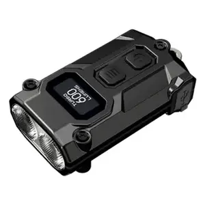 Keychain flashlight Nitecore TINI3 Black 600 lm USB rechargeable