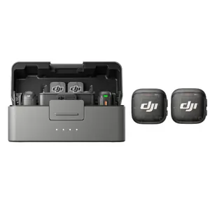 DJI Mic 3 bezvadu mikrofonu sistēma ar 2 raidītājiem, uztvērēju un uzlādes futrāli