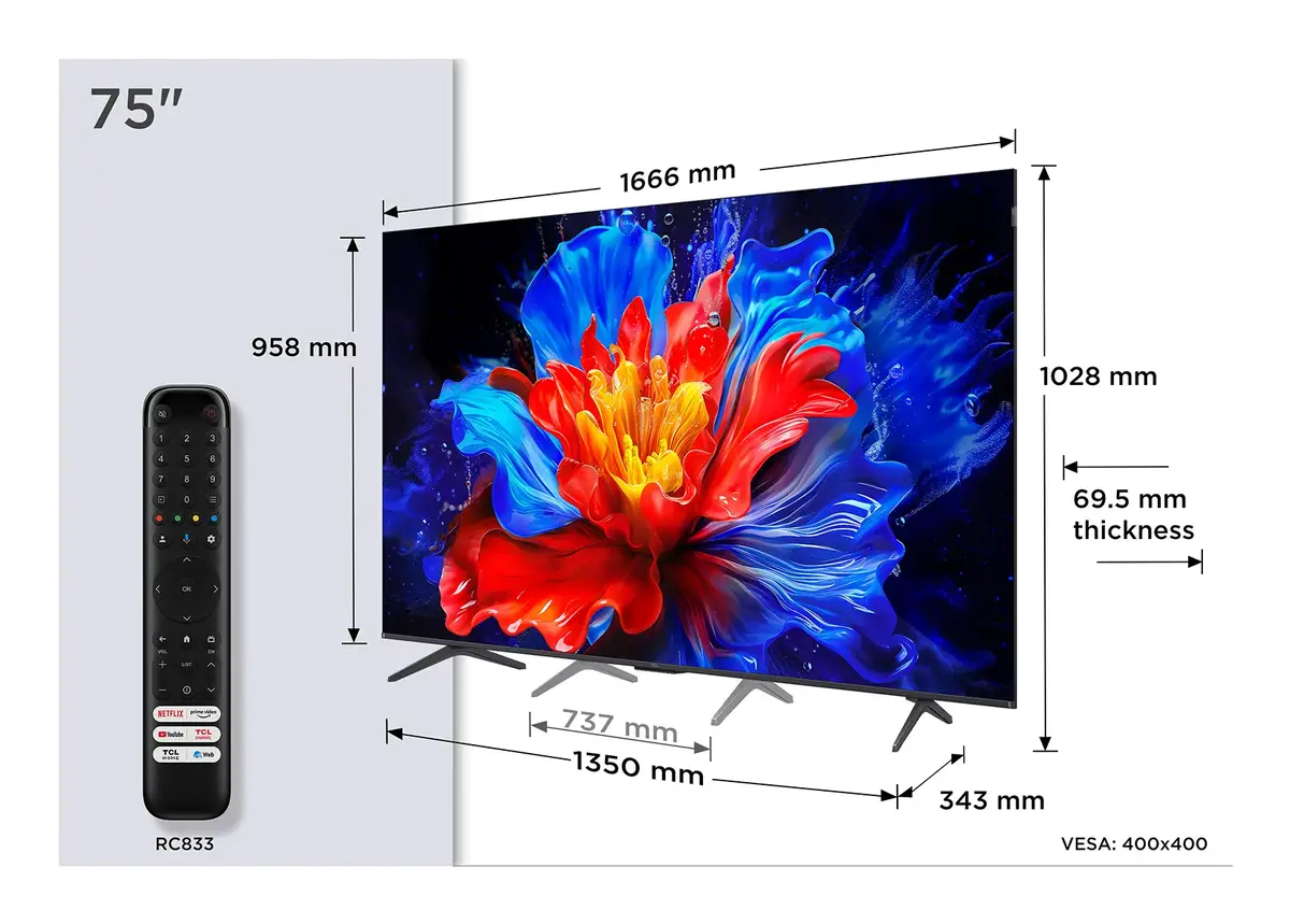 Телевизор TCL P8K 75" Photo 2