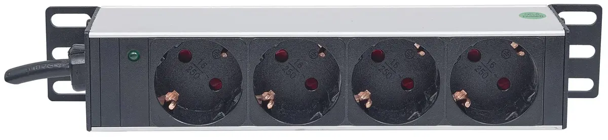 INTELLINET 10" 1U PDU 4 розетки Type F Photo 3