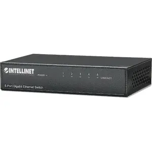 Сетевой коммутатор INTELLINET 530378 5-портовый Gigabit неуправляемый