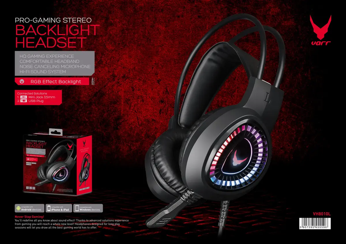 Austiņas Omega Varr headset VH8010L Photo 4