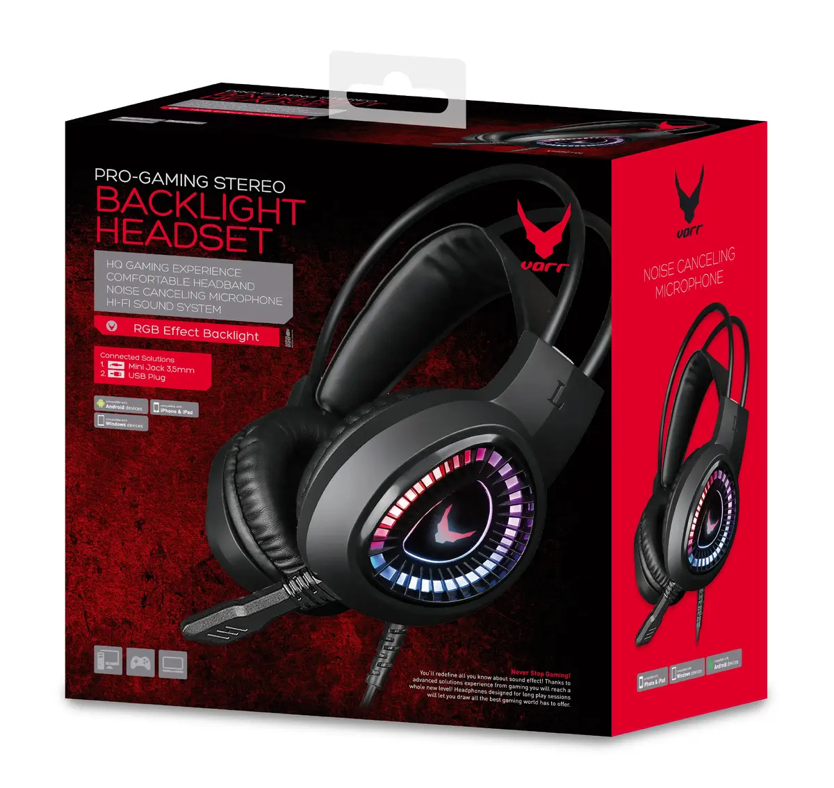 Austiņas Omega Varr headset VH8010L Photo 5