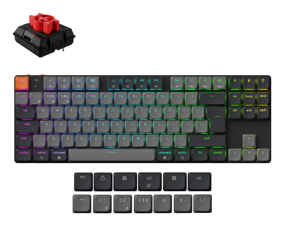 Klaviatūra Keychron K1 mehāniskā 80% QWERTY