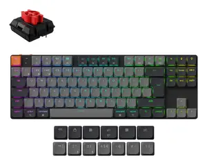 Клавиатура Keychron K1 механическая 80% QWERTY English, USB + Bluetooth, LED-подсветка, серый