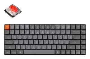 Mechanical 75% keyboard Keychron K3 Max — 84 keys, USB + RF Wireless + Bluetooth, RGB, English, Grey