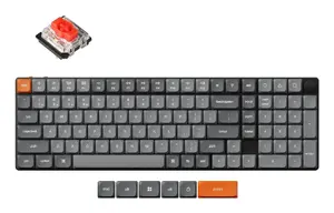Механическая клавиатура Keychron K17 Max QMK — 75% раскладка, USB + RF Wireless + Bluetooth, RGB, английская, чёрная
