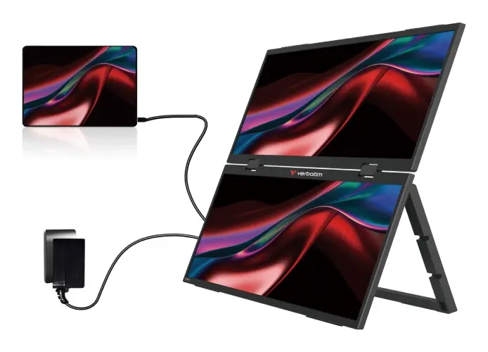 Verbatim 15.6" FHD Dual Monitor Essentials portatīvais monitors Photo 10
