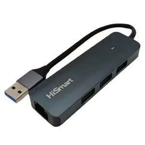 USB-A to 3×USB 3.0 + RJ45 adapter, extra digital CA915118
