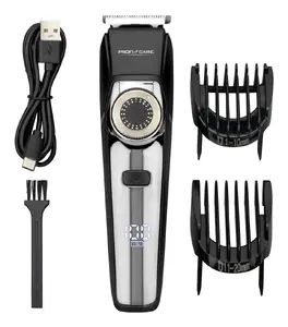 Profi-Care PC-HSM/R 3131 Hair Trimmer, Lithium-Ion Battery, 120 min Runtime, Black/Chrome