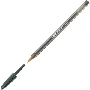 Шариковая ручка BIC CRISTAL LARGE одноразовая с наконечником 1,6 мм, черная