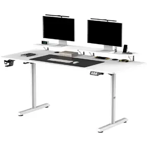 Письменный стол с регулировкой высоты Ultradesk UDESK-HGXL-WT — белый, электрический сидя-стоя