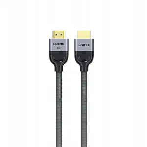 Кабель HDMI Unitek C11093RGY01 8K HDMI 2.1, 5 м, 48 Гбит/с, 144 Гц, позолоченные штекеры