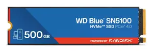 SSD M.2 500GB Western Digital WD Blue SN5100 NVMe, 6600 MB/s read, 5600 MB/s write