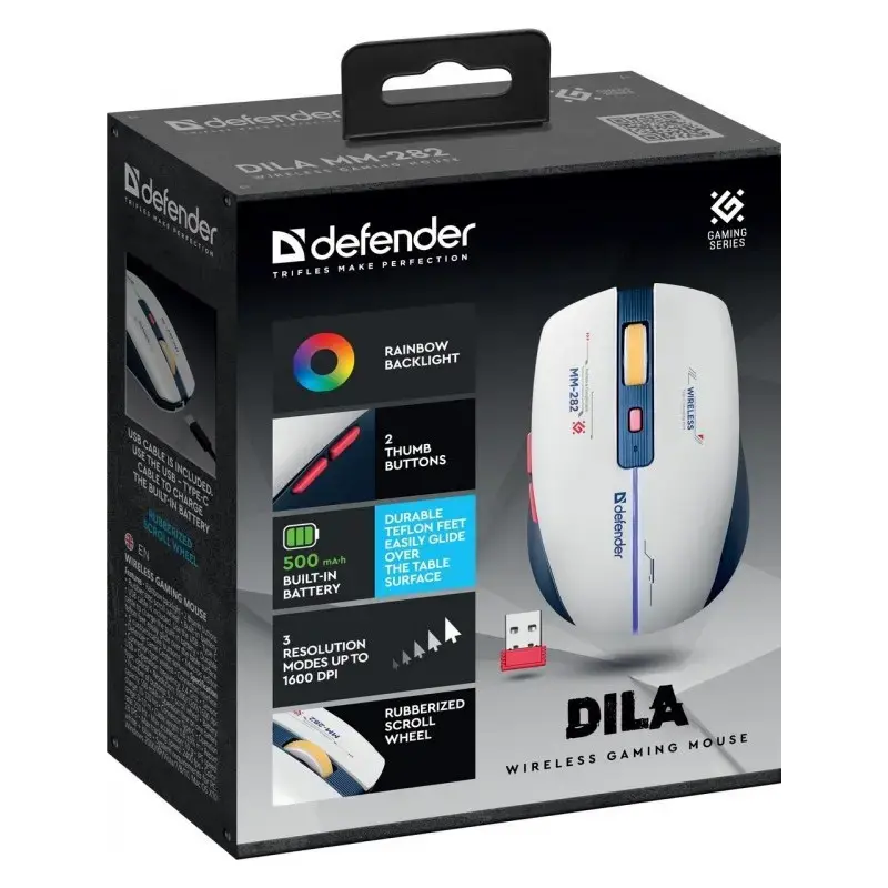 Bezvadu spēļu pele DEFENDER MM-282 RF Photo 7