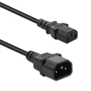 Power extension cable QOLTEC 50459 IEC C13 to C14 1.5m
