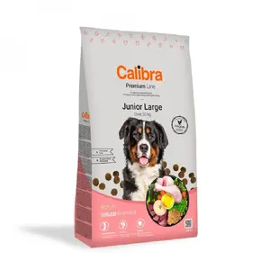 Сухой корм для щенков Calibra Premium Line Junior Large Chicken 12 кг — полноценный рацион для крупных пород