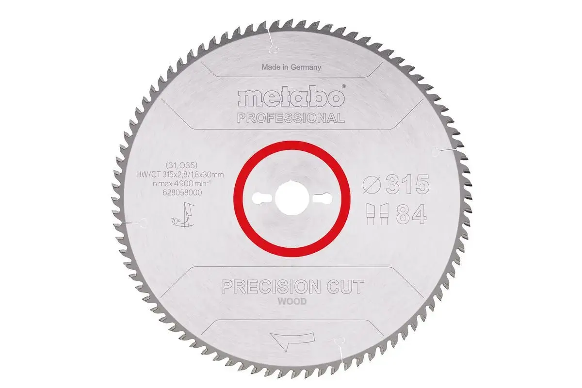 Circular Saw Blade Metabo HW/CT 315x30 84z Photo 2