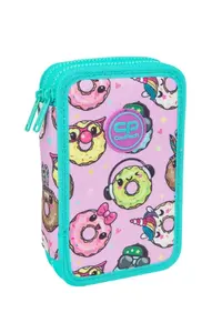 Pencil case cool pack Jumper 2 — double-decker compartment design, zip closure, fabric finish