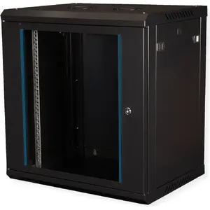 Wall Cabinet VALUE 19-Inch 600x450mm Black Kit — 19" rack enclosure 600×450 mm