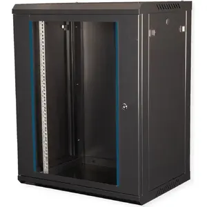 Wall Cabinet VALUE 19-Inch 600x450mm Black Kit — 19" rack enclosure 600×450 mm