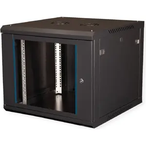 Wall Cabinet VALUE 19-Inch 600x600 mm Black kit — 19" rack enclosure 600x600