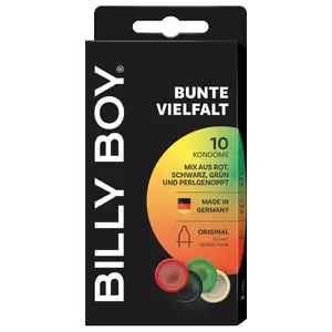 Condoms billy boy Fun Mix 10 pcs — variety pack of 10 condoms