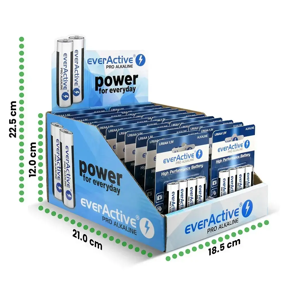 Alkaīnās baterijas everActive LR64BLPADIS AA Photo 4