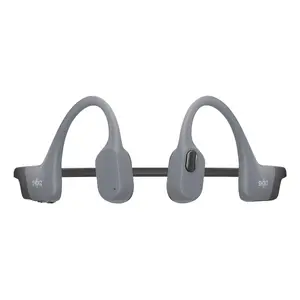 Austiņas Shokz OpenSwim Pro — atvērtā tipa kaulu vadīšanas bezvadu austiņas, IP68 ūdensizturīgas, Bluetooth 5.4, 32 GB, 9 h atskaņošanas, pelēkas