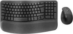 Wireless Ergonomic Keyboard Combo Logitech Wave Keys and Lift GRAPHITE DEU — Wireless, Ergonomic Layout, German (DEU)