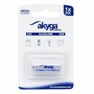 Battery Akyga 23A AKY2101 12V 48mAh alkaline cylindrical for remote controls and small electronics