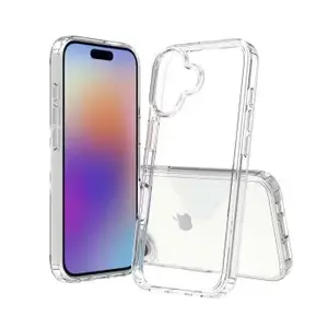Protective bumper SCREENOR for iPhone 17, transparent, slim lightweight edge and corner protection