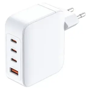 D-Link GaN 140W Charger DCF-141/E — 3× USB-C, 110–240V, AC indoor, white