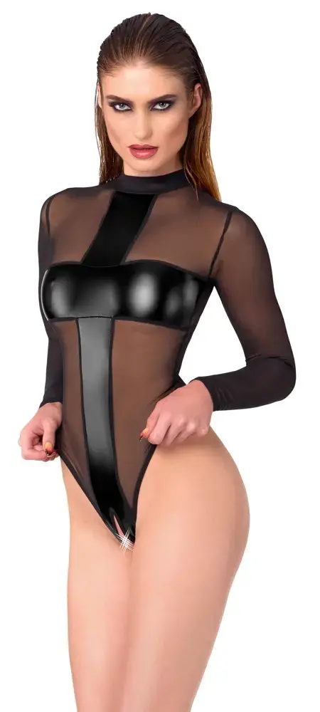 Noir Body Cross S 26450091021 black crotchless body Photo 2