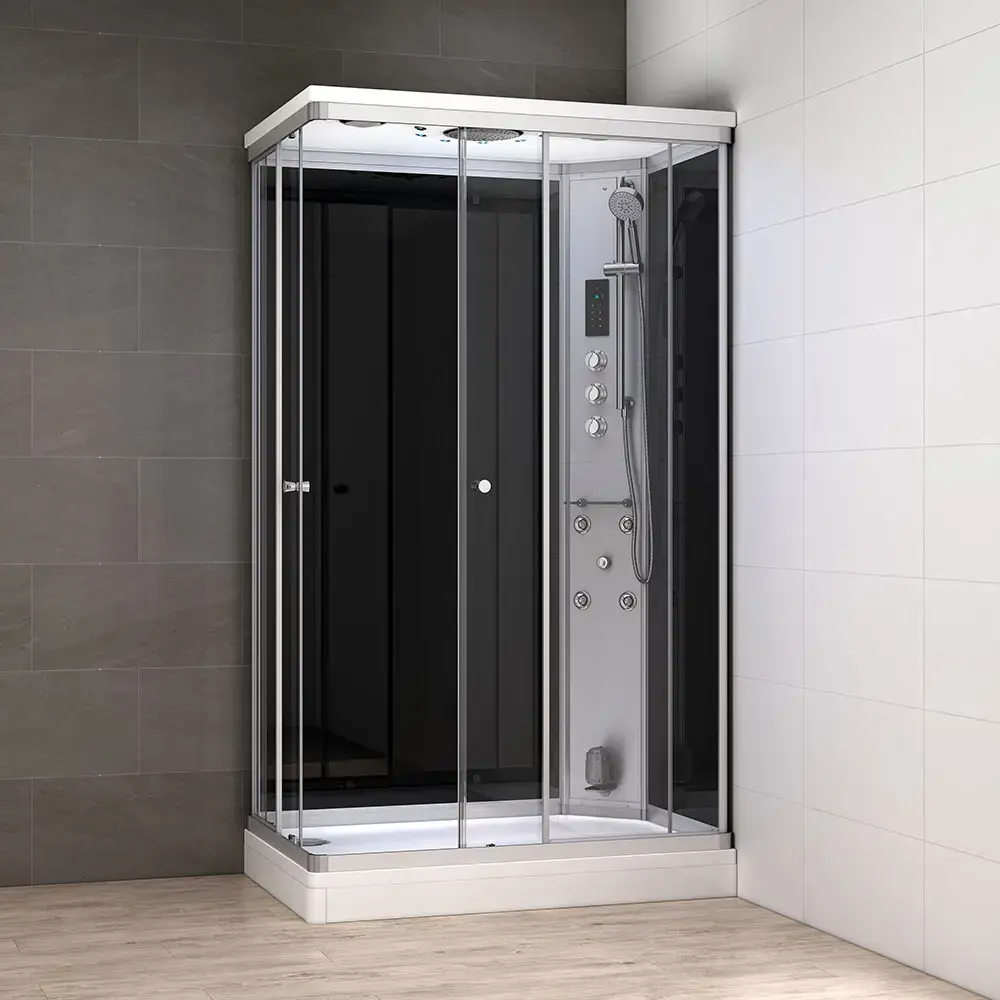 Душевая кабина AMUE AMUE-AR1280-2R чёрная 120x80 см Photo 2