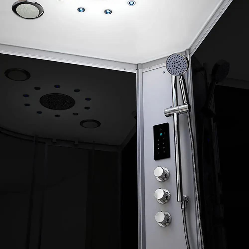 Душевая кабина AMUE AMUE-AR1280-2R чёрная 120x80 см Photo 3