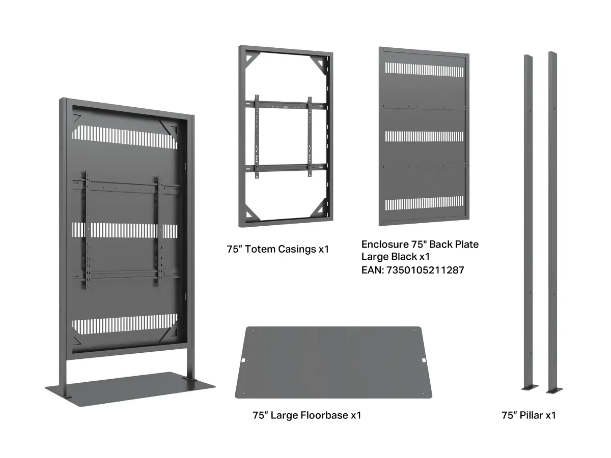Multibrackets M Pro Series Enclosure 75¨ Totem Floorbase Indoor Photo 6