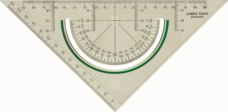 Linex S2622 45° trijstūris, 22,5 cm Photo 2